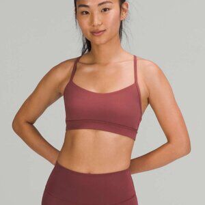 Lululemon Smoky Red Flow Y Bra